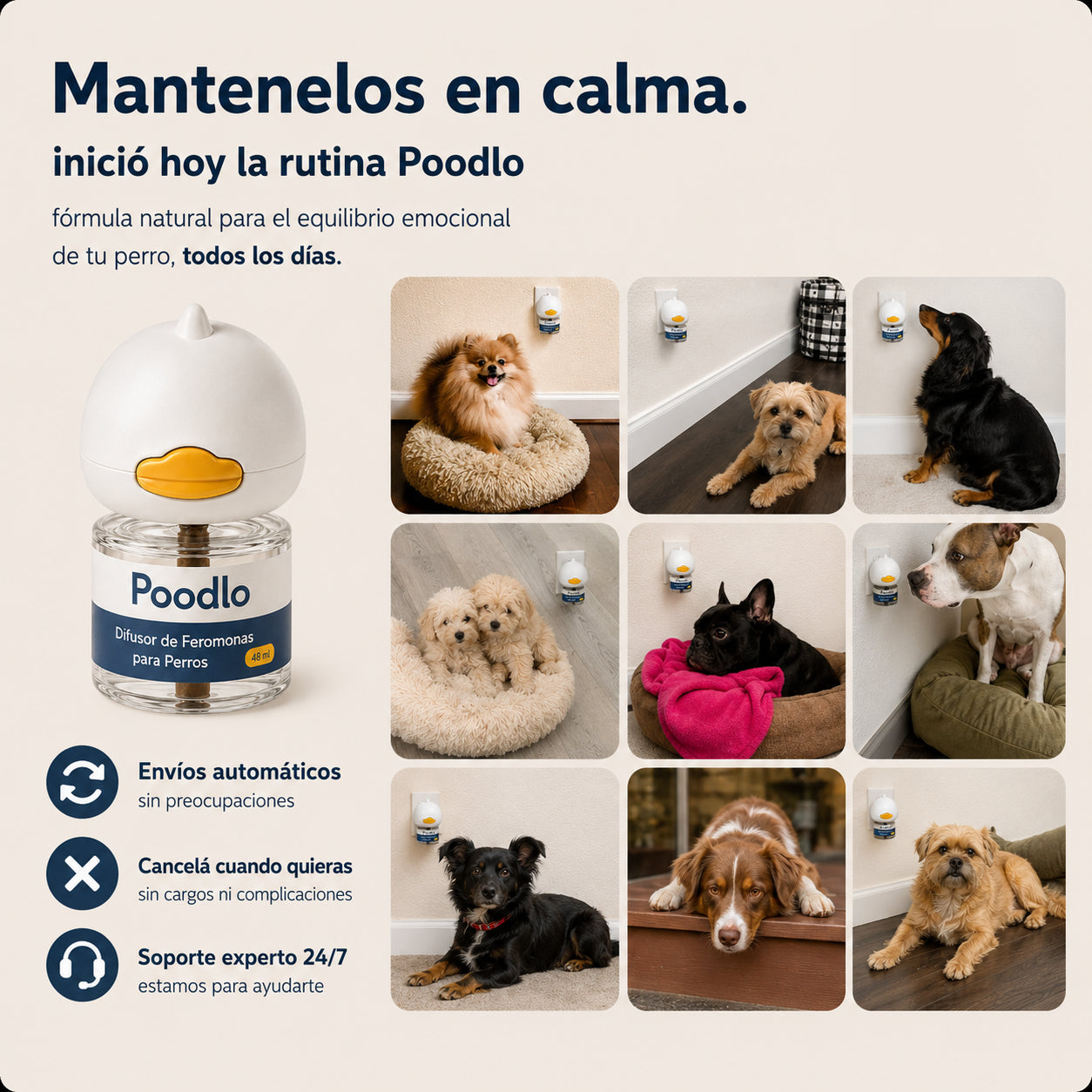 Poodlo™ Difusor Calmante Para Perros